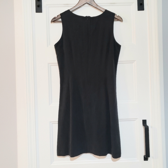 Express Silk Womens 8 Little Black Dress Sleeveless Shift Party Cocktail Work - Picture 3 of 8